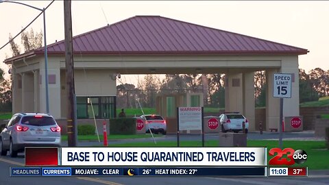 Military base to house quarantined travelers