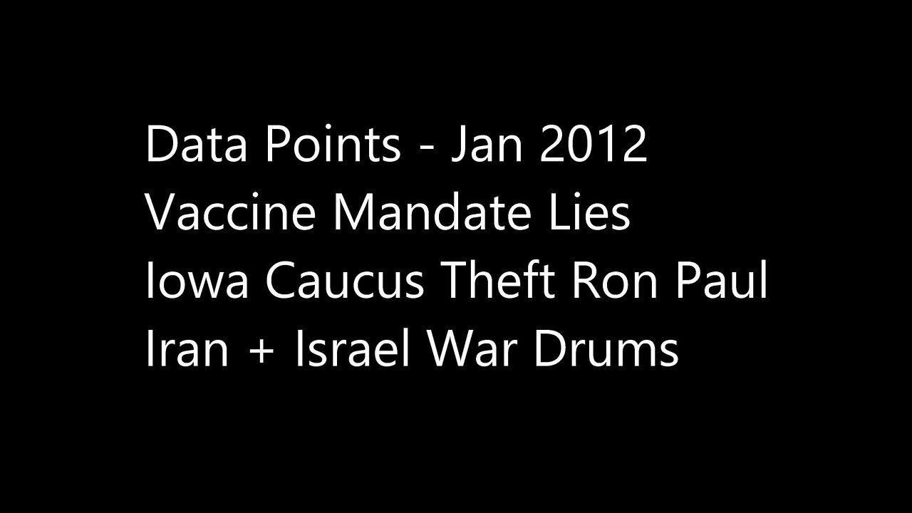History Rhymes: 2012 2024