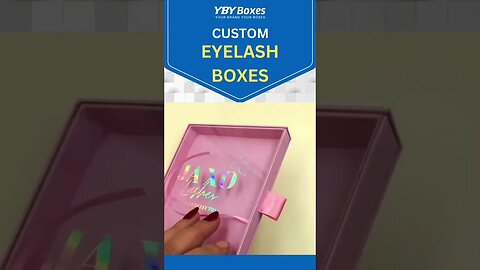 Grow Your Fashion Accessories Business with Custom Eyelash Boxes. #shorts #tiktok #packaging #viral