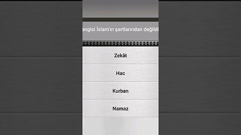 #yarışma #bilgi İSLÂMÎ BİLGİ YARIŞMASI