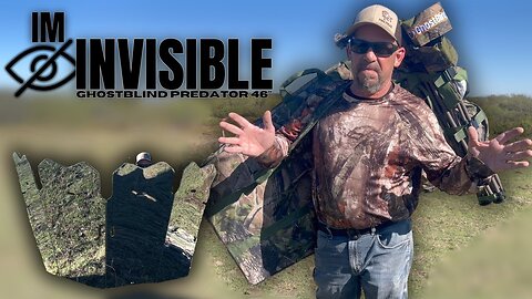 IM INVISIBLE! | GhostBlind Predator 46" - All In One Hunt Bundle!