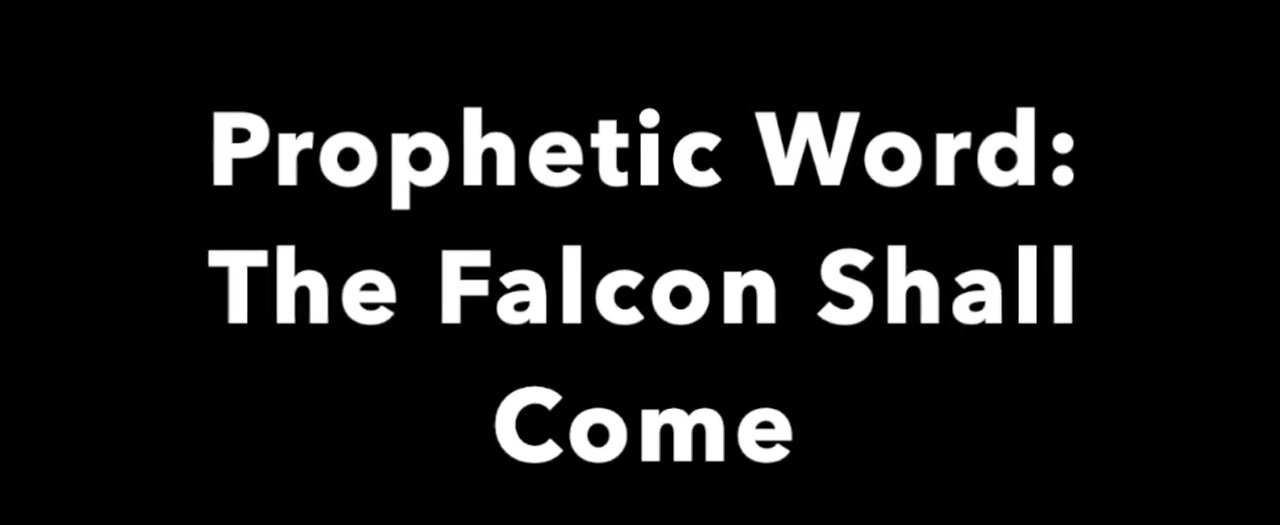 Prophetic Word: THE FALCON SHALL COME! Sept 1, 2021 - with Annamarie Strawhand.