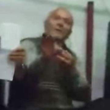 Old Man Dancing in the Mosque