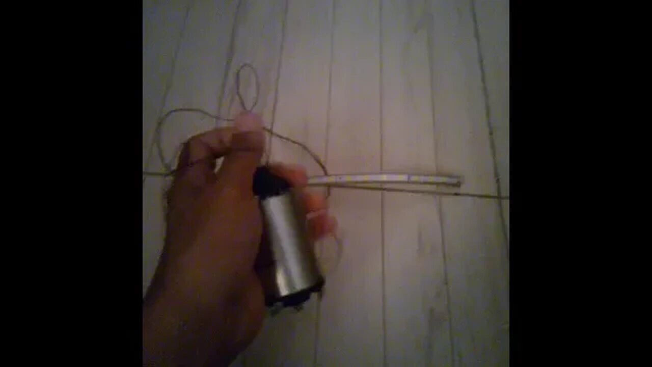 Watch LED Lights Powered By Hand Cranked Motor