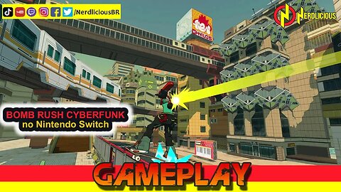 🎮 GAMEPLAY! BOMB RUSH CYBERFUNK consegue te levar para o mundo dos skates futuristas. Confira!