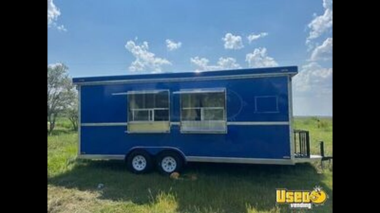 NEW - 2023 8' x 20' Kitchen Food Concession Trailer with Pro-Fire Suppression for Sale in Texas