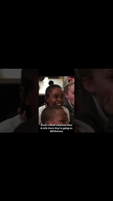 Simon Cowell surprises class & tells them they're going on BGT #shorts #simoncowell #surpriseshorts