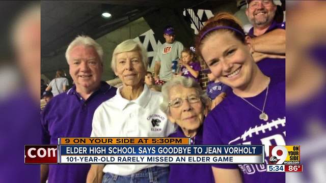 Jean Vorholt loved the spirit and the camaraderie of Elder High School football games