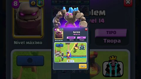 GOLEM NÍVEL MÁXIMO - CLASH ROYALE #game #clashroyale