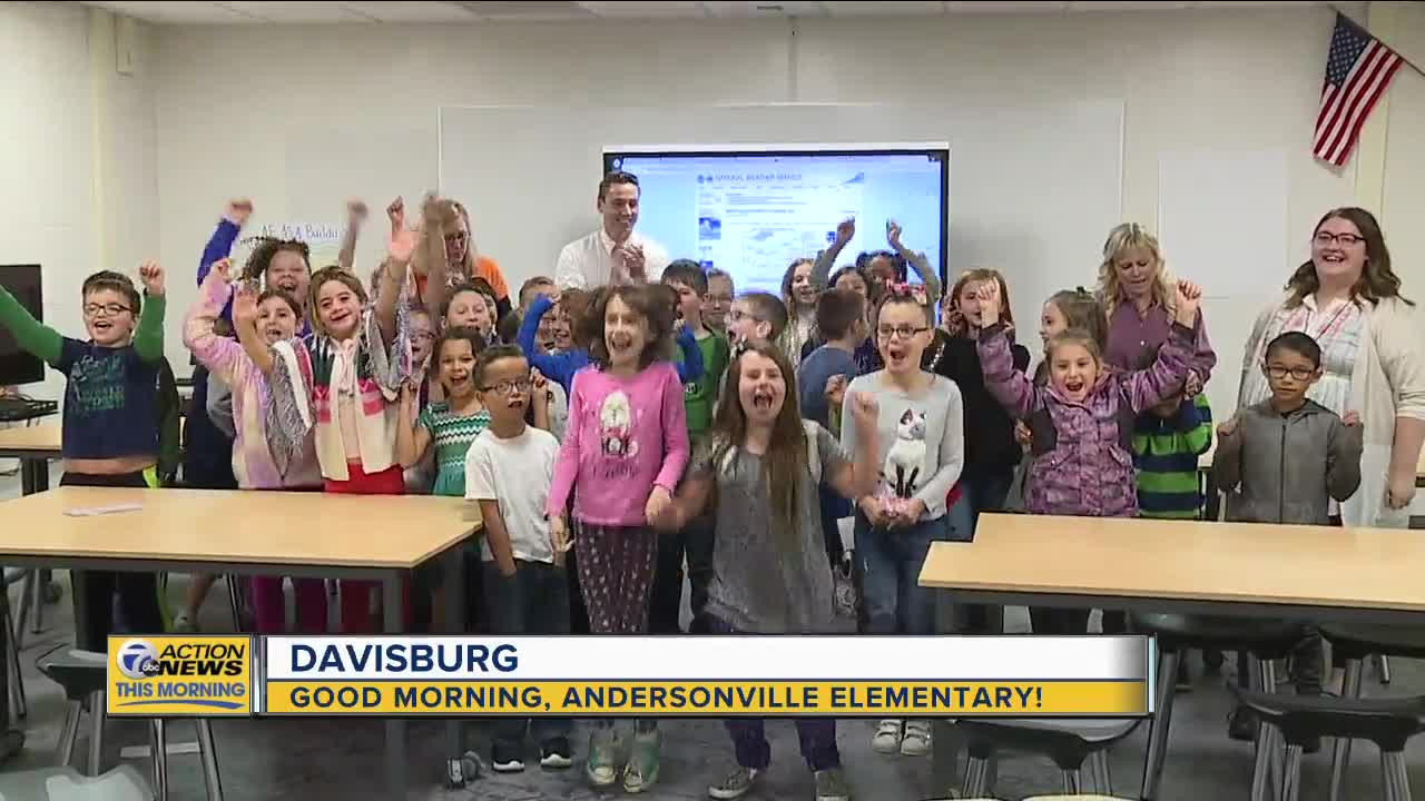 Kevin visits Andersonville Elementary in Davisburg