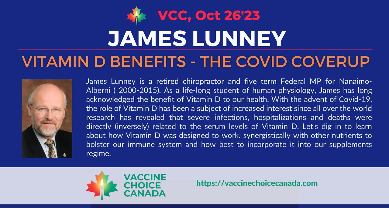 James Lunney Vitamin D Benefits & The Covid Coverup