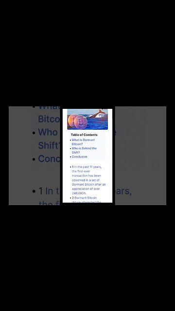 Bitcoin News Today | Dormant Bitcoin Whale Shifted $BTC Worth $25M for the First Time |