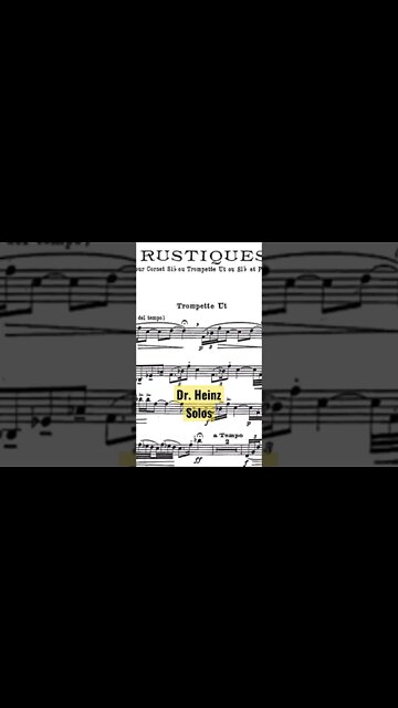 Rustiques for Trumpet and Piano by (Eugene Bozza) [Heinz Karl Schwebel]
