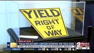 First yield sign invented in Tulsa