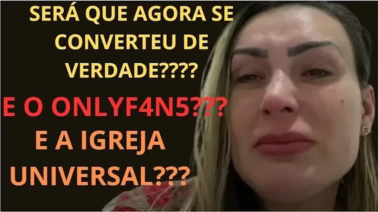 SERÁ QUE AGORA ANDRESSA URACH SE CONVERTEU MESMO???