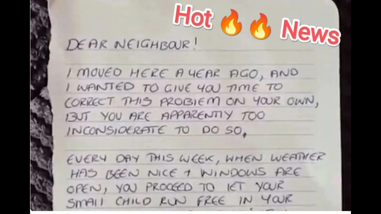 Furious note tells mum to limit child's time in garden - or neighbour will 'call police'