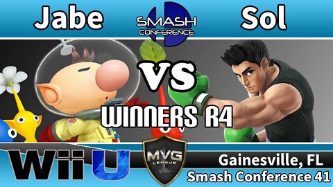 Jabe (Olimar) vs. MVG|Sol (Little Mac) - SSB4 Winners R4 - Smash Conference 41