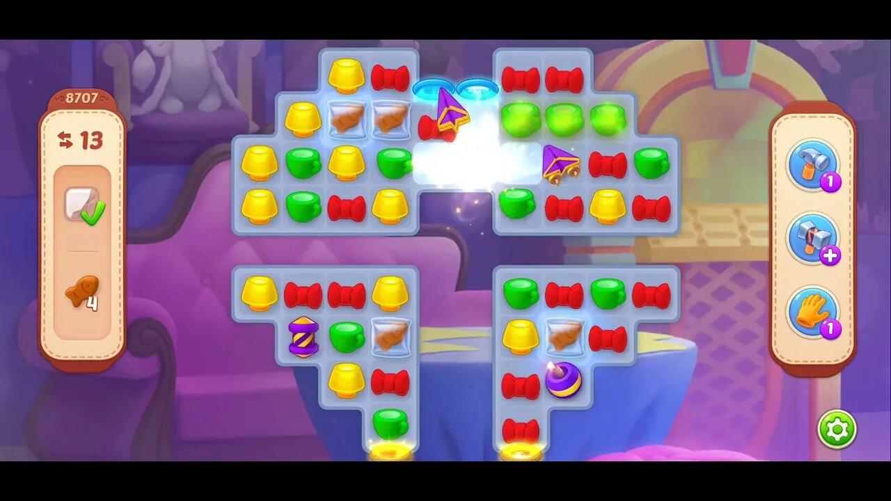 Playrix Homescapes Gameplay Walkthrough Level 8707