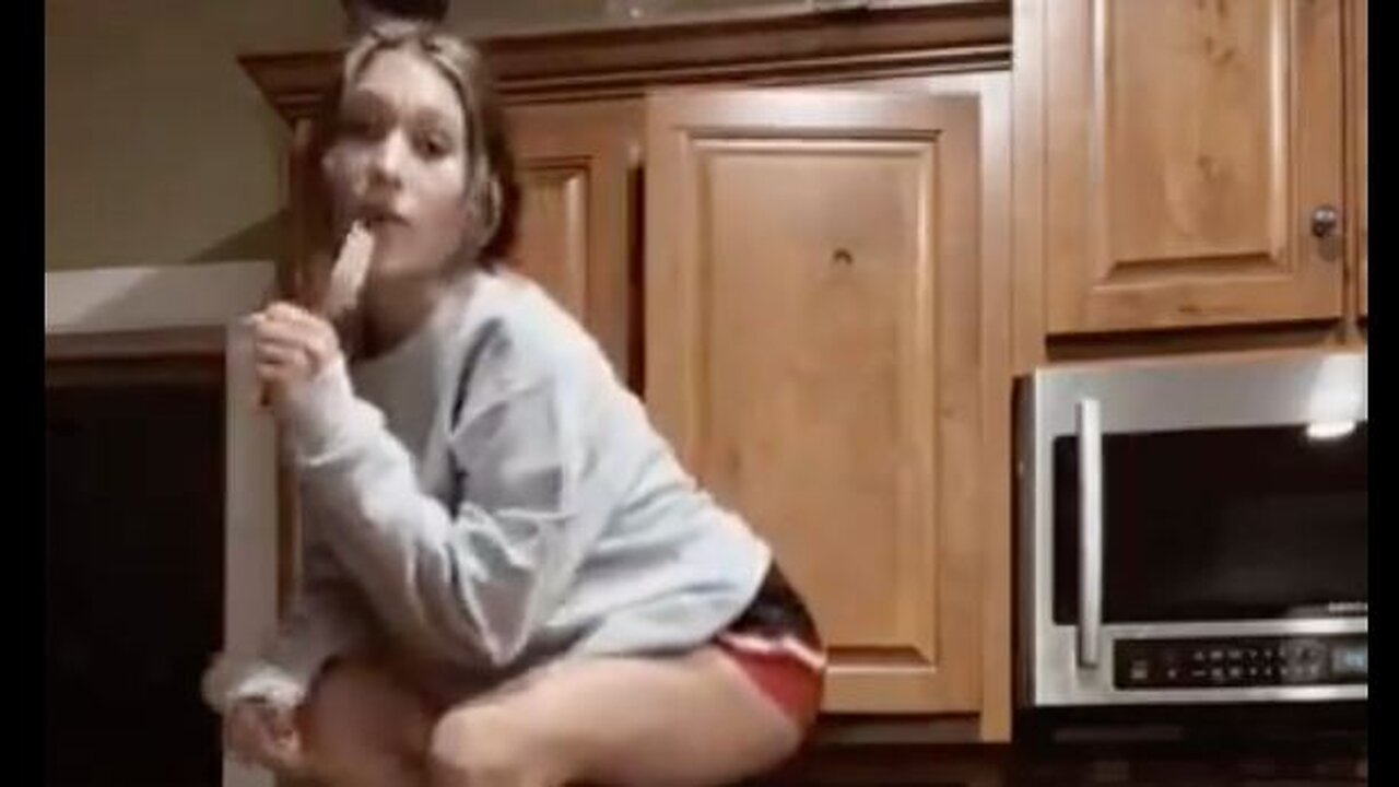 Girl tries to make a TikTok and finds out