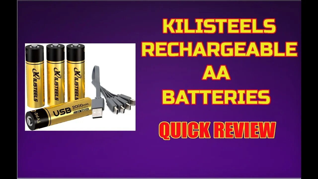 Perfect for Remote Controls! Rechargeable Lithum Ion AA Batteries - Kilisteels