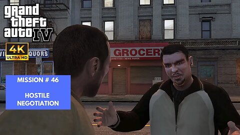 Grand Theft Auto IV | Mission - Hostile Negotiation | 4K PC Gameplay