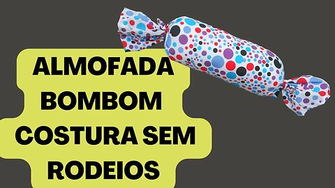 Almofada bom bom costura sem rodeios