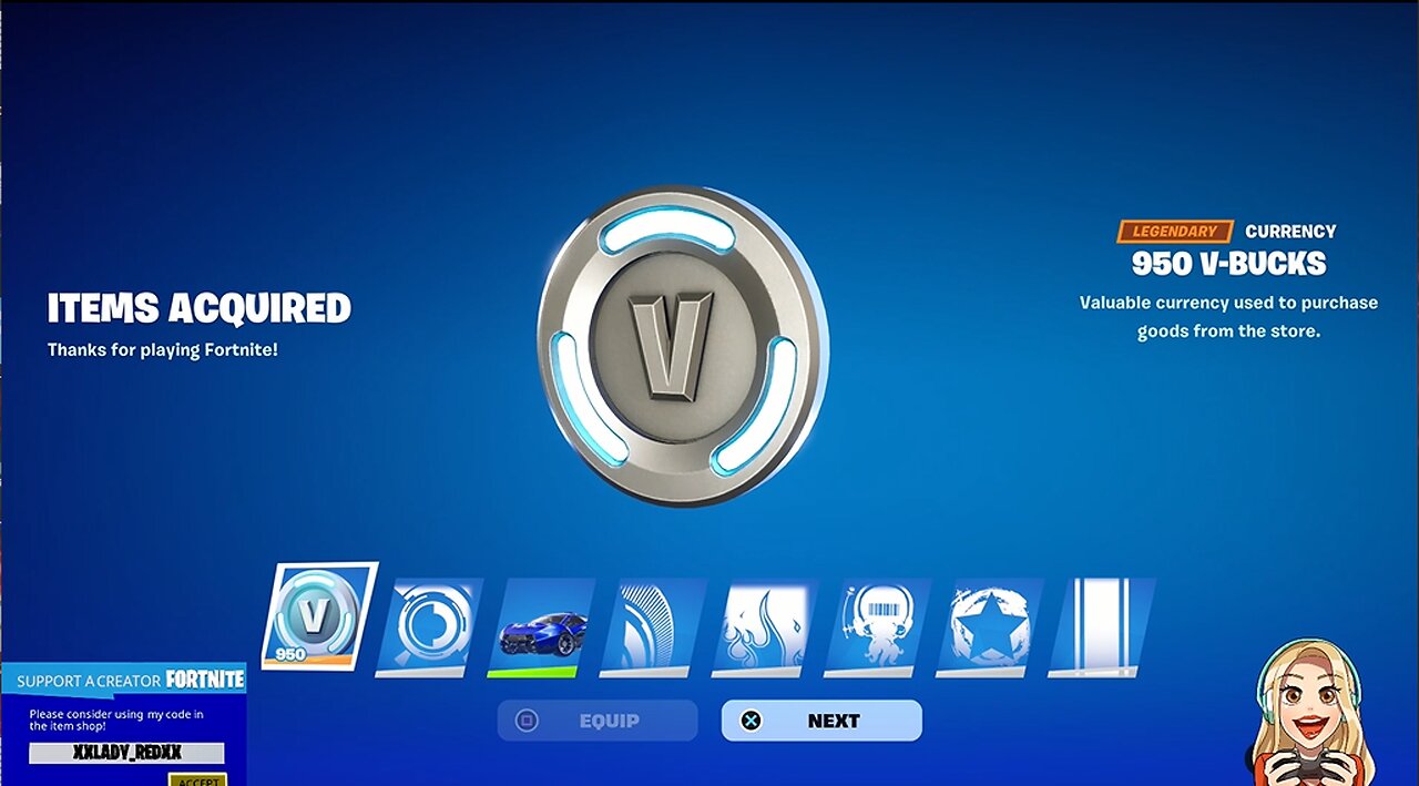 FREE | 950 V-BUCKS, MASAMUNE CAR and 6 DECALS (ALL TOTALLY FREE)