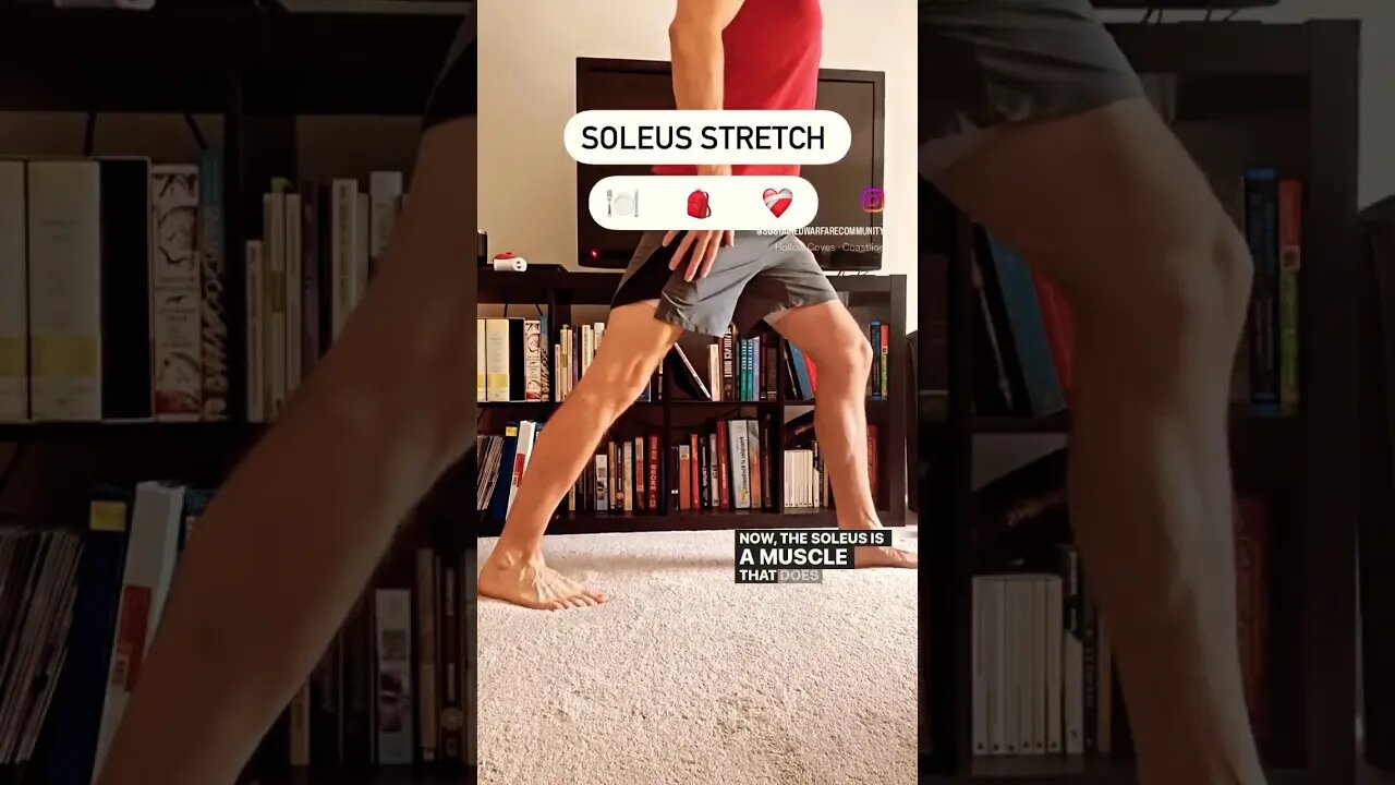 Soleus stretch #gym #physicaltherapy #health #wellness #fitness #pain #running #exercise