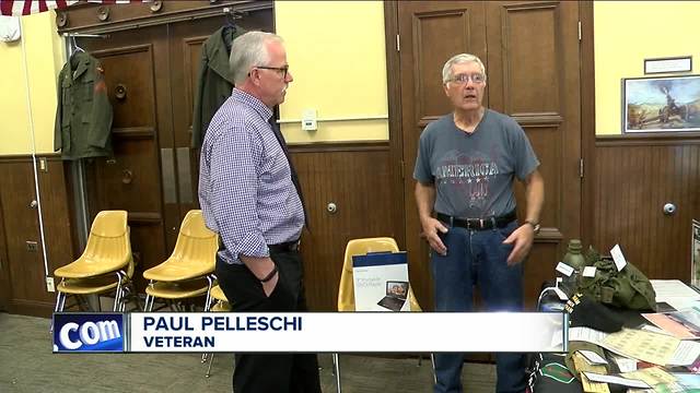 Preparing a special tribute to Veterans in Orchard Park