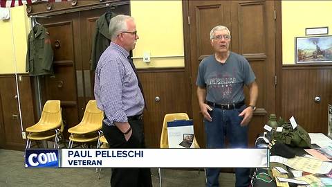 Preparing a special tribute to Veterans in Orchard Park