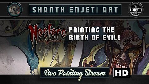 🔴 LIVE! Painting! | Nosfero : Painting the Birth of Evil! | IRON AGE COMICS FORGE!