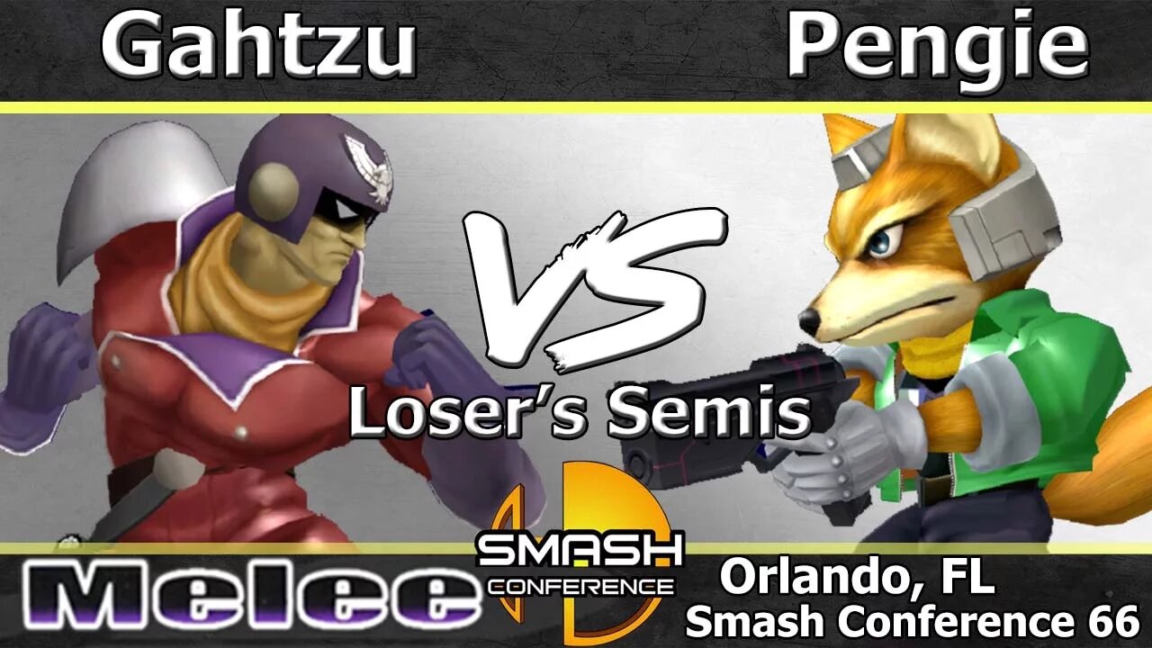 Gahtzu (C. Falcon) vs. Pengie (Fox) - Melee Losers Semis - SC: LXVI