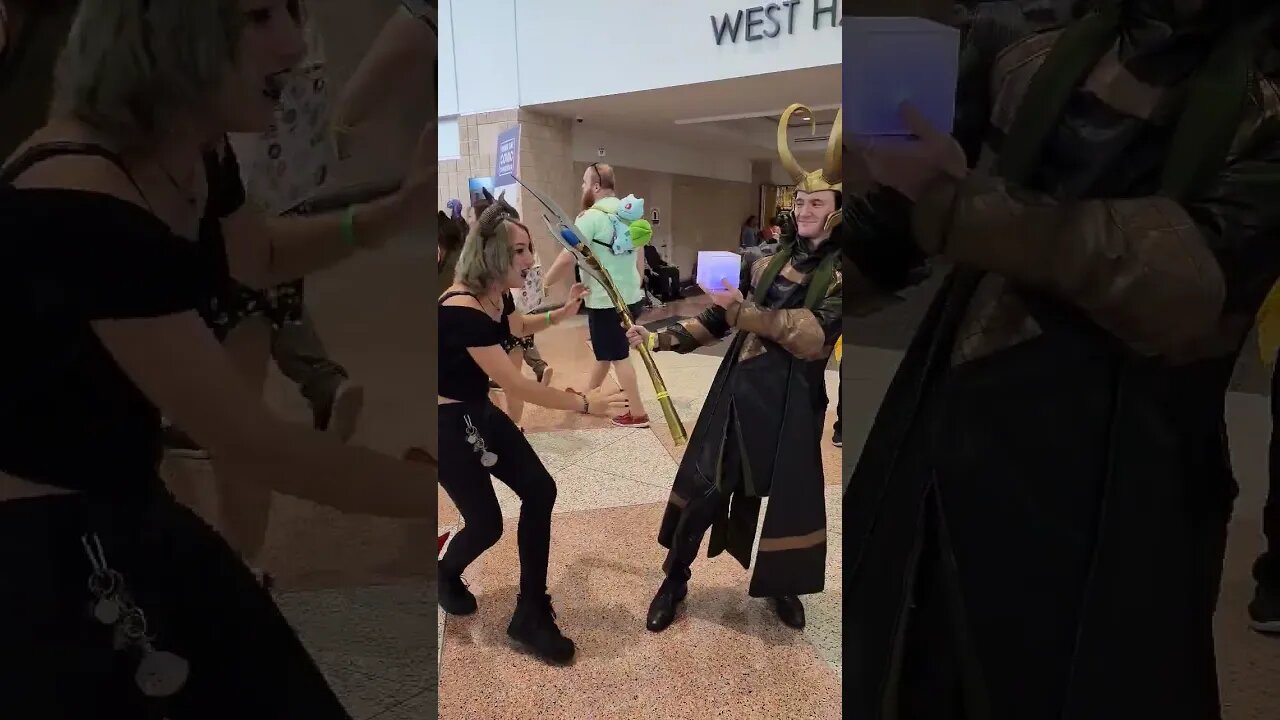 Loki Fights to hold The Tesseract #shorts #cosplay