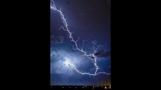 A beautiful thunderstorm passed