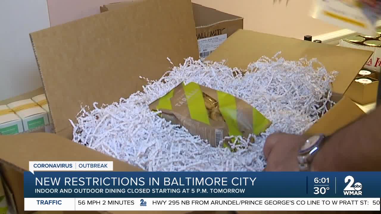 New restaurant restrictions in Baltimore City