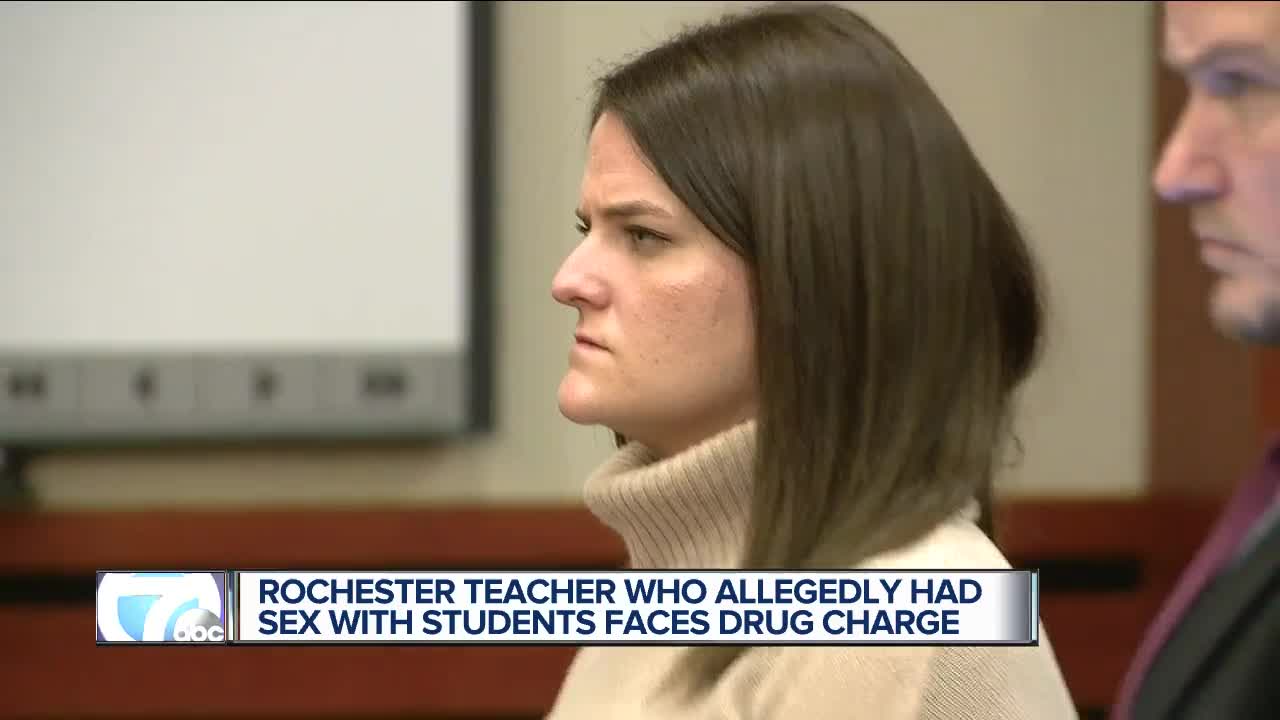 Rochester teacher who allegedly had sex with students faces drug charge