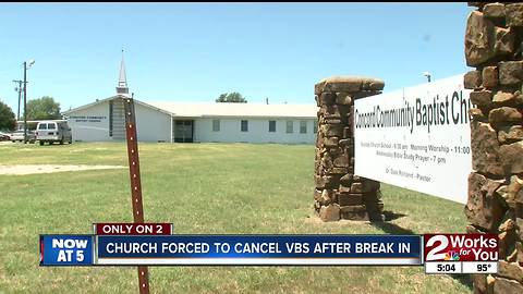 VBS canceled at north Tulsa church after theft