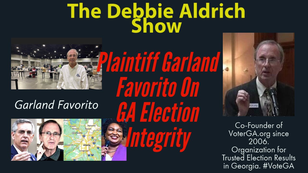 Plantiff Garland Favorito, Election Integrity Co-Founder of http://VoterGa.org