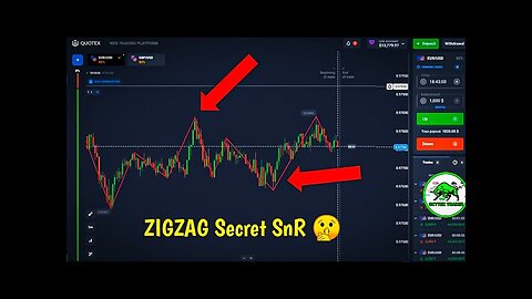 Quotex Zigzag Secret SnR Revealed / आज तक ये Secret किसी ने नहीं बताया होगा 100 #bainry #st_quotex