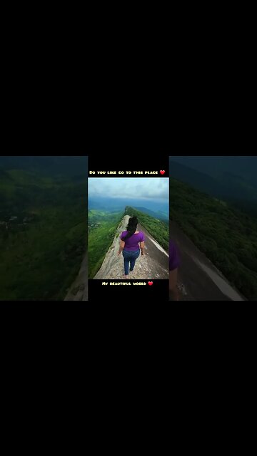 The most beautiful but scariest road in the world 😱 #beautiful