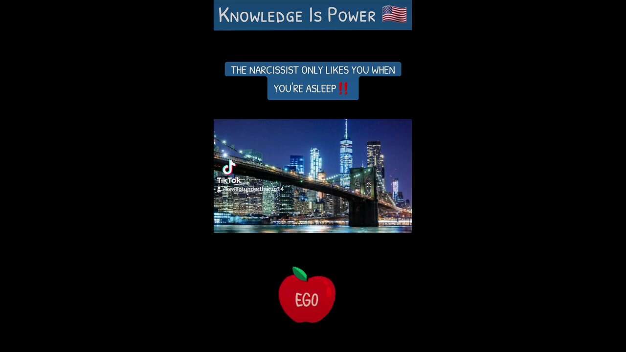 THE NARCISSIST ONLY LIKES YOU WHEN YOU'RE ASLEEP‼️