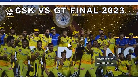 CSK VS GT IPL FINAL 2023