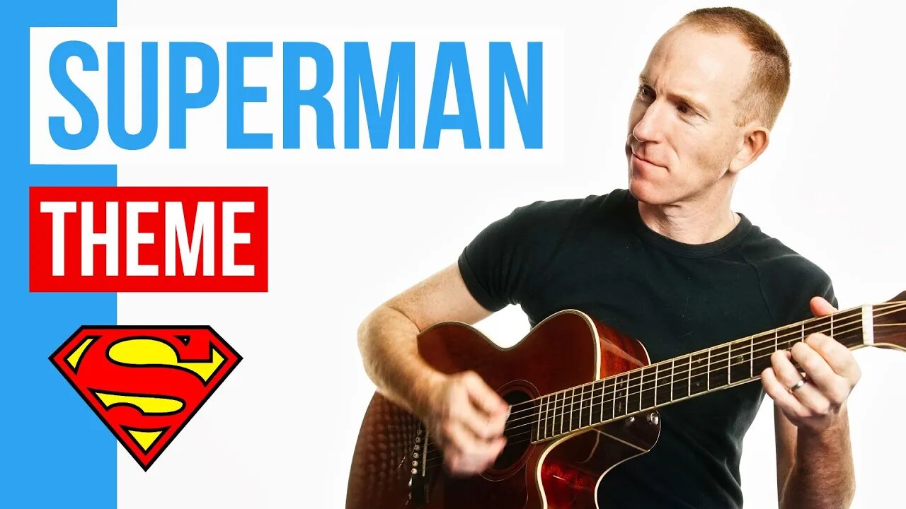 Superman ★ Theme ★ Guitar Lesson Acoustic Tutorial [with PDF]