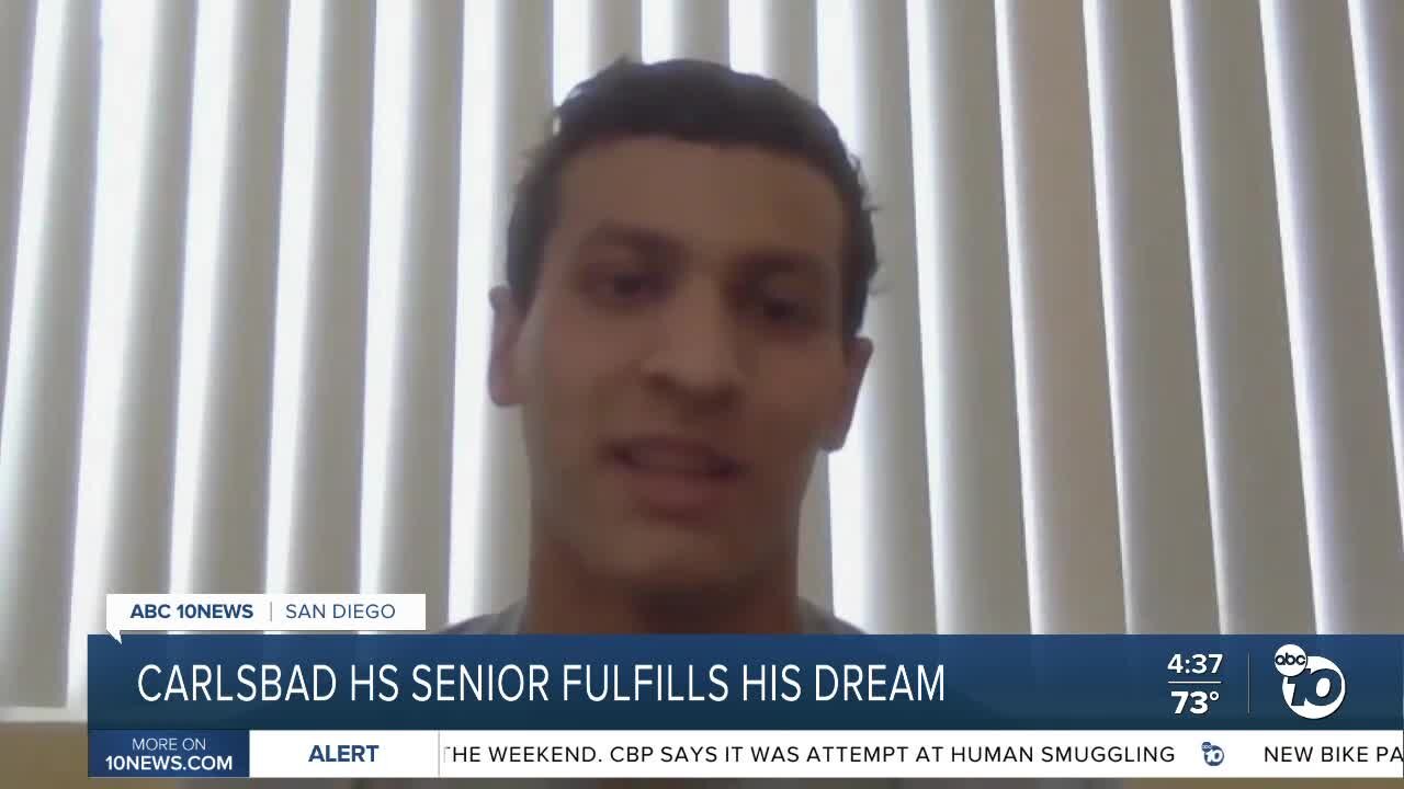 Carlsbad HS senior fulfills his dream