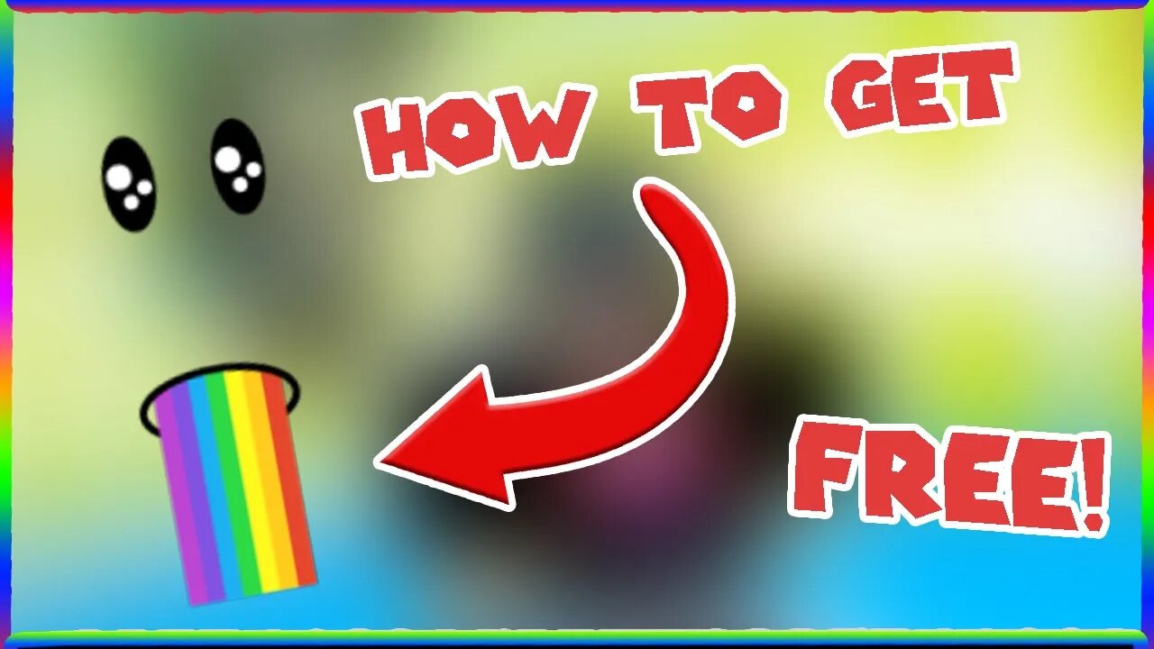 HOW TO GET THE RAINBOW BARF FACE FOR FREE!