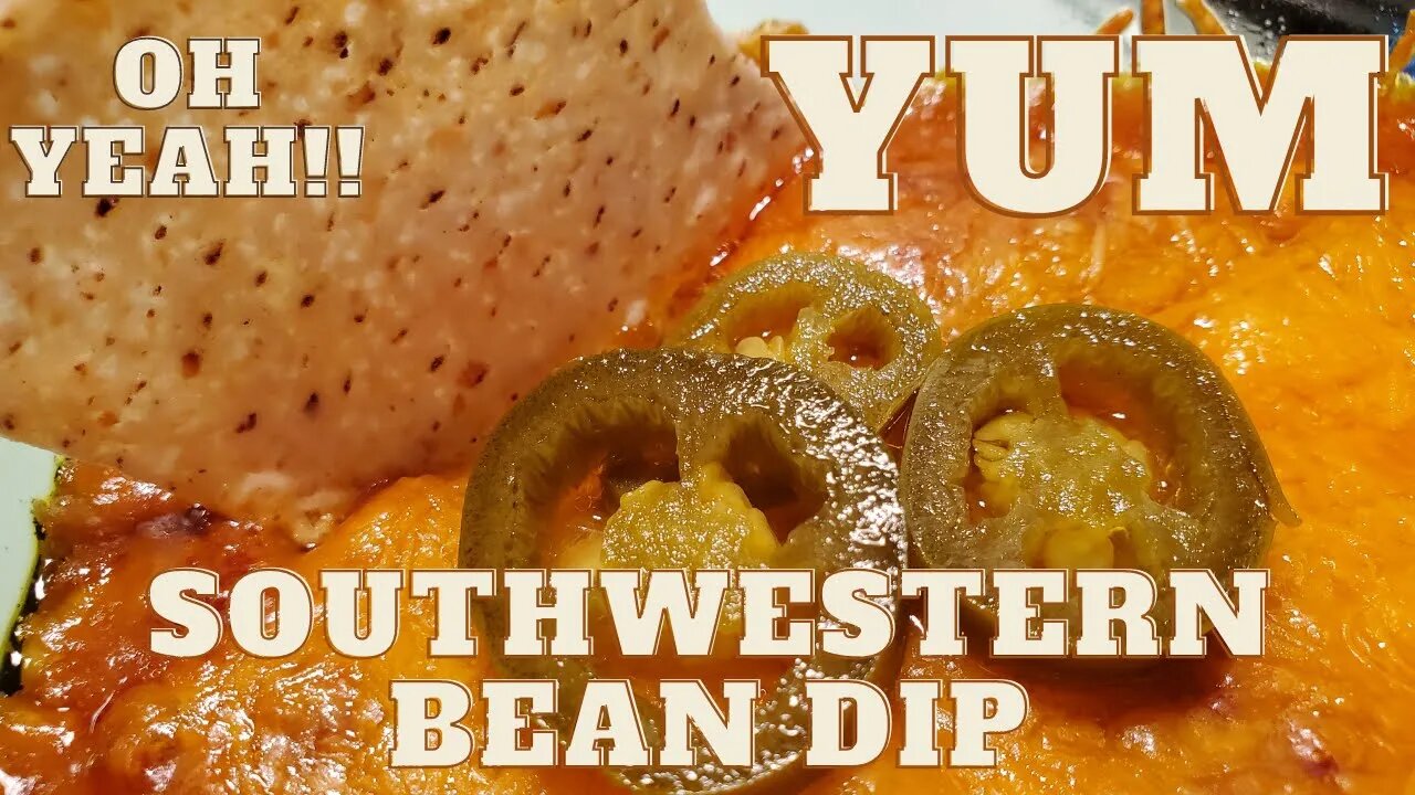 Southwestern Bean Dip #beans #cheese #dip