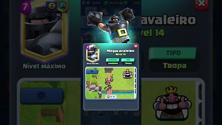 CLASH ROYALE - MEGACAVALEIRO NIVEL 14 #clashroyal #clashroyale #shorts