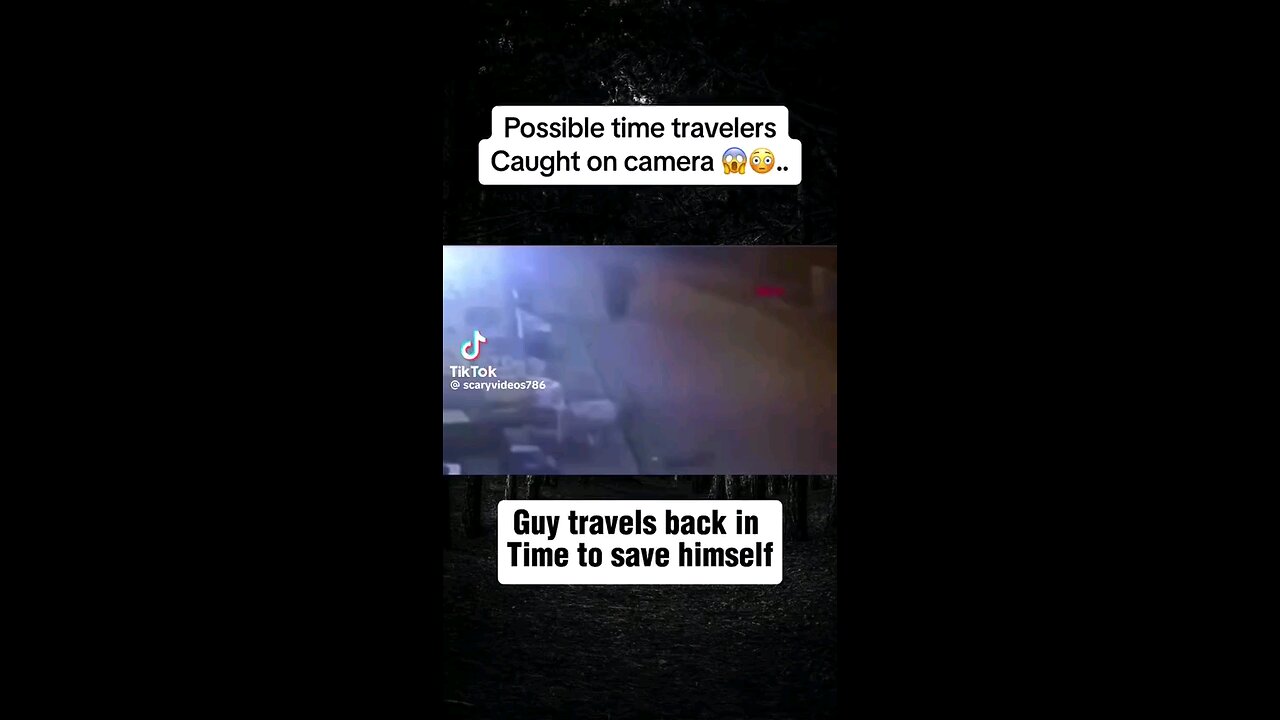 💥BQQQQQQQM💥POSSIBLE TIME TRAVELERS CAUGHT ON CAMERA GUY TRAVELS BACK IN TIME TO SAVE HIMSELF