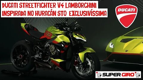 Ducati Streetfighter V4 Lamborghini inspirada no Huracán #CANALSUPERGIRO