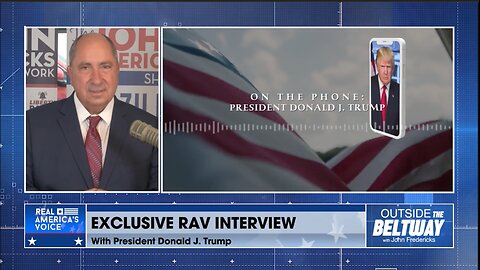 JOHN FREDRICKS EXCLUSIVE INTERVIEW WITH PRESIDENT TRUMP